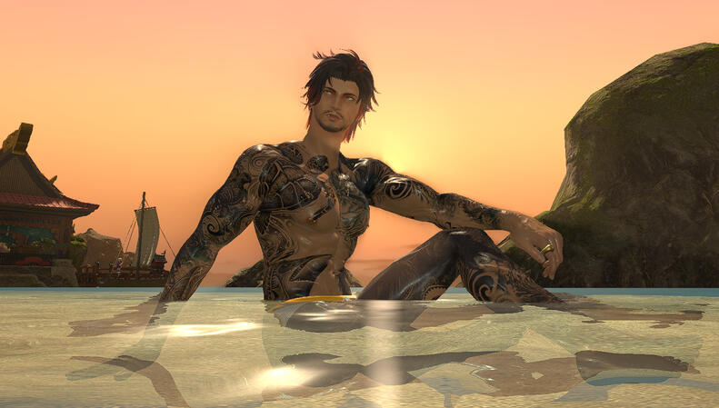 Sunset Swim